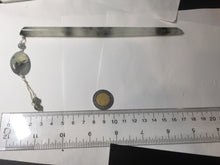 Load image into Gallery viewer, 18.5cm 100% Natural icy watery black/clear (水墨) Xiu Jade Serpentine hairpin AW26
