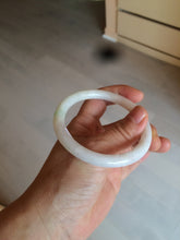 Load image into Gallery viewer, 55mm certified Type A 100% Natural sunny green/white/brown Jadeite Jade bangle BF25-1470
