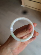 Load image into Gallery viewer, 55mm certified Type A 100% Natural sunny green/white/brown Jadeite Jade bangle BF25-1470
