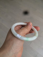 Load image into Gallery viewer, 55mm certified Type A 100% Natural sunny green/white/brown Jadeite Jade bangle BF25-1470
