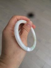 Load image into Gallery viewer, 55mm certified Type A 100% Natural sunny green/white/brown Jadeite Jade bangle BF25-1470
