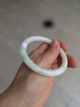 Load image into Gallery viewer, 55mm certified Type A 100% Natural sunny green/white/brown Jadeite Jade bangle BF25-1470
