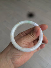 Load image into Gallery viewer, 55mm certified Type A 100% Natural sunny green/white/brown Jadeite Jade bangle BF25-1470
