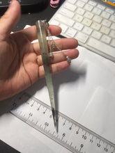 Load image into Gallery viewer, 15.5cm 100% Natural icy watery black/clear (水墨) Xiu Jade Serpentine hairpin AW28
