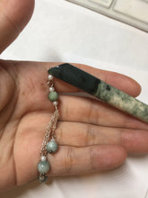Load image into Gallery viewer, 13.5cm 100% Natural green blue black Xiu Jade Serpentine hairpin AW30
