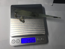 Load image into Gallery viewer, 15.5cm 100% Natural icy watery black/clear (水墨) Xiu Jade Serpentine hairpin AW28
