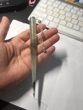 Load image into Gallery viewer, 15.5cm 100% Natural icy watery black/clear (水墨) Xiu Jade Serpentine hairpin AW28
