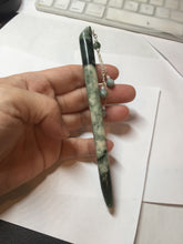 Load image into Gallery viewer, 13.5cm 100% Natural green blue black Xiu Jade Serpentine hairpin AW30
