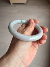 Load image into Gallery viewer, 58.5mm certified type A 100% Natural sunny green/purple round cut Jadeite Jade bangle BM84-0022
