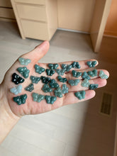 Load image into Gallery viewer, 100% Natural type A icy watery  light dark green/blue/gray/black Guatemala Jadeite Jade butterfly pendant BP177
