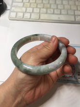 Load image into Gallery viewer, 66.5mm certified 100% natural Type A ligit green purple white gray Breeze of Provence series(普罗旺斯的风)  jadeite jade bangle AZ171-1025
