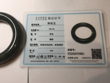 Load image into Gallery viewer, 55mm certified 100% Natural dark green/gray/black (nebula dust) chubby round cut nephrite Jade bangle HN127-0881
