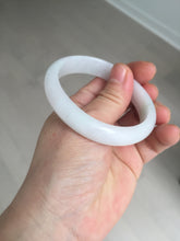 Load image into Gallery viewer, 52mm certified type A 100% Natural sunny green/white/purple oval jadeite jade bangle BK117-0281
