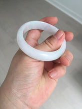 Load image into Gallery viewer, 52mm certified type A 100% Natural sunny green/white/purple oval jadeite jade bangle BK117-0281
