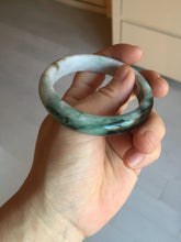 Load image into Gallery viewer, 53.2mm certificated Type A 100% Natural sunny green/brown/purple/black(FU LU SHOU, 福禄寿) Jadeite Jade bangle BG237-3302
