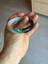 Load image into Gallery viewer, 53.2mm certificated Type A 100% Natural sunny green/brown/purple/black(FU LU SHOU, 福禄寿) Jadeite Jade bangle BG237-3302
