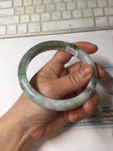 Load image into Gallery viewer, 66.5mm certified 100% natural Type A ligit green purple white gray Breeze of Provence series(普罗旺斯的风)  jadeite jade bangle AZ171-1025
