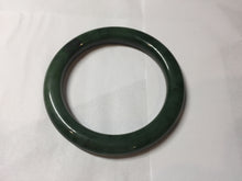Load image into Gallery viewer, 54.9mm certified 100% Natural dark green/black nephrite (碧玉)  bangle HT168-1-3845
