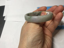 Load image into Gallery viewer, 50.5mm certified 100% natural Type A light green/gray/purple jadeite jade bangle PD201-2387
