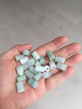Load image into Gallery viewer, Type A 100% Natural white light green Jadeite Jade LuluTong (Every road is smooth) bead pendant group BP90 Add-on item
