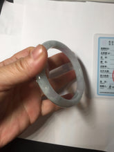 Load image into Gallery viewer, 57.5mm Certified Type A 100% Natural Light Green, Purple &amp; White Jadeite Jade Bangle AZ172-1010
