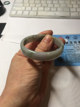 Load image into Gallery viewer, 50.5mm certified 100% natural Type A light green/gray/purple jadeite jade bangle PD201-2387
