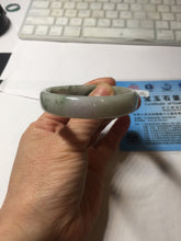 Load image into Gallery viewer, 50.5mm certified 100% natural Type A light green/gray/purple jadeite jade bangle PD201-2387
