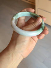 Load image into Gallery viewer, 60mm certificated Type A 100% Natural dark green/brown/purple/black Jadeite Jade bangle BG238-3280
