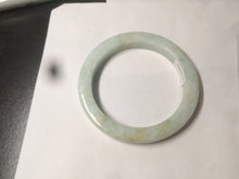 Load image into Gallery viewer, 53.5mm certified Type A 100% Natural light green/brown square Jadeite Jade bangle R104-1761
