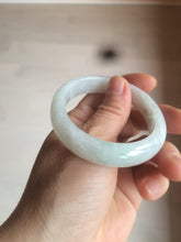 Load image into Gallery viewer, 52mm certified Type A 100% Natural icy light green oval Jadeite Jade bangle AZ45-5053
