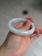 Load image into Gallery viewer, 52mm certified Type A 100% Natural icy light green oval Jadeite Jade bangle AZ45-5053
