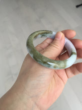 Load image into Gallery viewer, 52mm certified natural 100% natural Type A dark green brown purple jadeite jade bangle E151-4139
