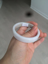 Load image into Gallery viewer, 51mm Certified Type A 100% Natural light purple/brown/white square Jadeite Jade bangle Y152-8073
