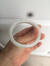 Load image into Gallery viewer, 52mm certified Type A 100% Natural icy light green oval Jadeite Jade bangle AZ45-5053
