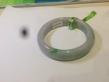 Load image into Gallery viewer, 50mm 100% natural Type A sunny green/purple oval  jadeite jade bangle E51-1084
