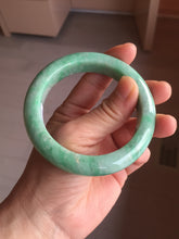 Load image into Gallery viewer, 56.2mm Certified Type A 100% Natural sunny green purple white Jadeite bangle PC168-8111
