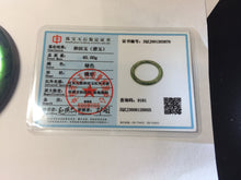 Load image into Gallery viewer, 56.6mm certified 100% Natural dark green/black nephrite (碧玉)  bangle HT168-5-3870
