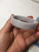 Load image into Gallery viewer, 51mm Certified Type A 100% Natural light purple/white square Jadeite Jade bangle BN92-2723
