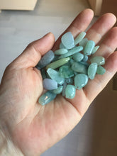 Load image into Gallery viewer, 100% natural type A icy watery sunny green purple dark green blessed melon (福瓜) Jadeite Jade pendant group PC125 Add on item. Not sale alone.
