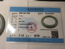 Load image into Gallery viewer, 53.5mm Certified Type A 100% Natural light green purple round cut Jadeite bangle PD203-3923
