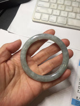 Load image into Gallery viewer, 53.5mm Certified Type A 100% Natural light green purple round cut Jadeite bangle PD203-3923
