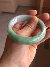 Load image into Gallery viewer, 54.3mm Certified Type A 100% Natural sunny green yellow white Jadeite bangle PC165-8126
