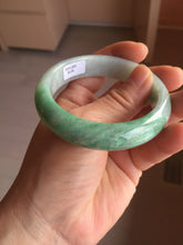 Load image into Gallery viewer, 54.3mm Certified Type A 100% Natural sunny green yellow white Jadeite bangle PC165-8126
