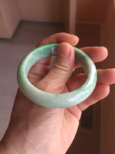 Load image into Gallery viewer, 52.3mm Certified Type A 100% Natural sunny green yellow white Jadeite bangle PC164-8128

