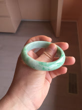 Load image into Gallery viewer, 52.3mm Certified Type A 100% Natural sunny green yellow white Jadeite bangle PC164-8128
