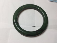 Load image into Gallery viewer, 57.3m certified 100% Natural dark green/black nephrite (碧玉)  bangle HT168-7-3894
