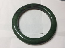 Load image into Gallery viewer, 57.3m certified 100% Natural dark green/black nephrite (碧玉)  bangle HT168-7-3894
