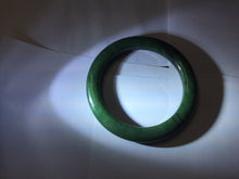Load image into Gallery viewer, 57.3m certified 100% Natural dark green/black nephrite (碧玉)  bangle HT168-7-3894
