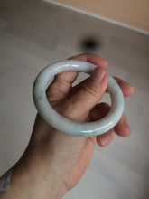 Load image into Gallery viewer, 55mm Certified type A 100% Natural light green/purple/yellow round cut Jadeite bangle AE62-6546
