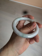 Load image into Gallery viewer, 55mm Certified type A 100% Natural light green/purple/yellow round cut Jadeite bangle AE62-6546
